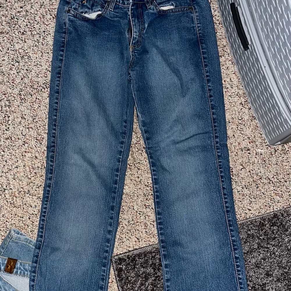 Aura Women's Boot Cut Blue Jeans
